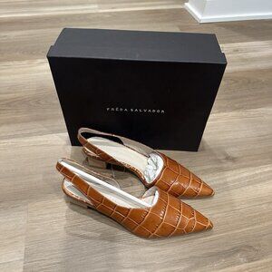 Freda Salvador Asym Mid Heel Fred Almond Marigold